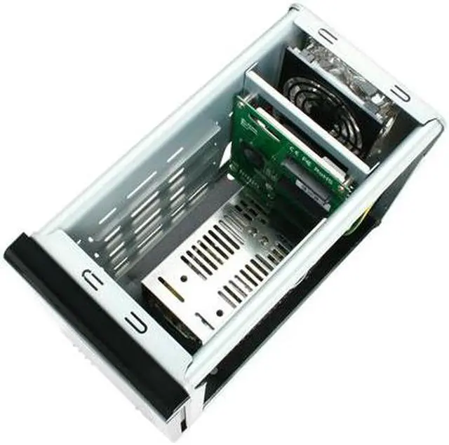 Alt view image 6 of 7 - SANS DIGITAL TowerRAID TR4M-BNC JBOD (Hard drives are accessed individually) 4 3.5" Drive Bays eSATA (via Port Multiplier) Port Multiplier supported eSATA port required 4 Bay eSATA Port Multiplier JBOD Tower (no eSATA Card Bundle) (Black)