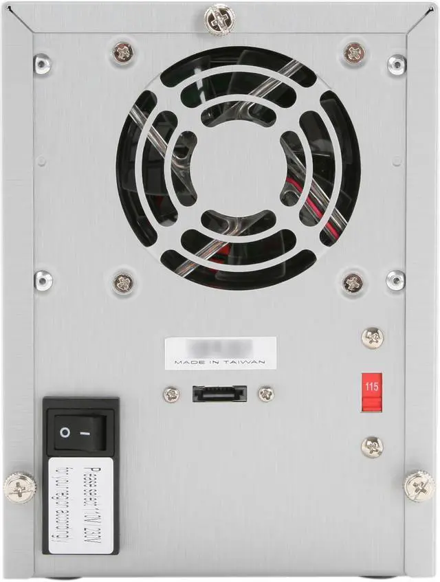 Alt view image 5 of 7 - Sans Digital 4-Bay eSATA RAID 0/1/10/5/JBOD Tower Storage Enclosure w/ 6G PCIe Card TR4M+ (Silver)