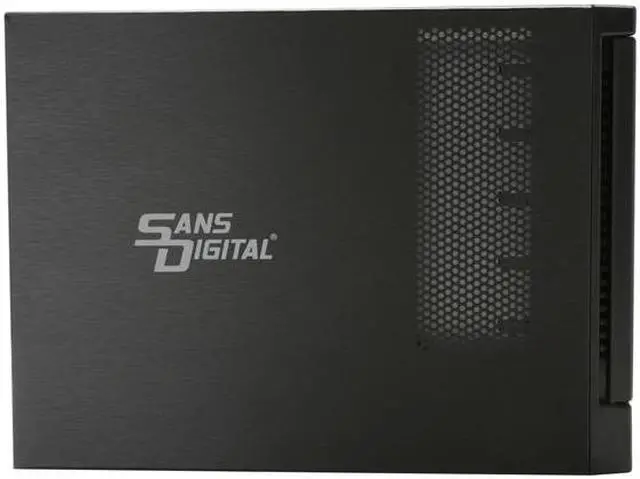 Alt view image 4 of 8 - Sans Digital 5-Bay eSATA RAID 0/1/10/5/JBOD Tower Storage Enclosure w/ 6G PCIe Card TR5M+B (Black)