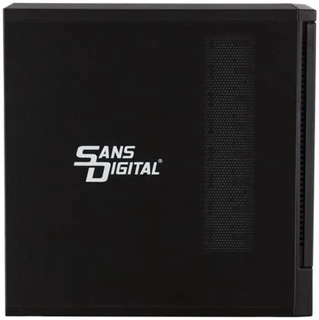 Alt view image 4 of 9 - Sans Digital 8-Bay eSATA RAID 0/1/10/5/JBOD Tower Storage Enclosure w/ 6G PCIe Card TR8M+B (Black)