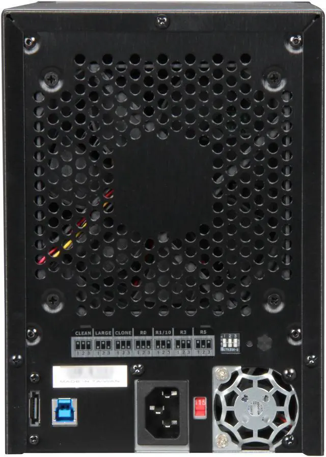 Alt view image 5 of 6 - Sans Digital 5-Bay USB 3.0 / eSATA Hardware RAID5 Tower Storage Enclosure w/ 6G PCIe 2.0 HBA Card TR5UT+B (Black)