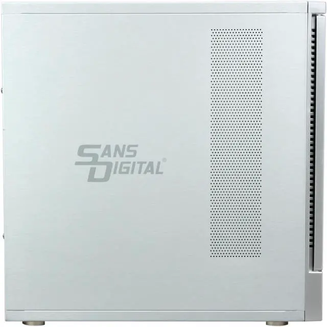 Alt view image 3 of 8 - Sans Digital 8-Bay SAS/SATA JBOD Compact Tower Enclosure w/ Mini-SAS (SFF-8088) x 2 TR8X+ (Silver)