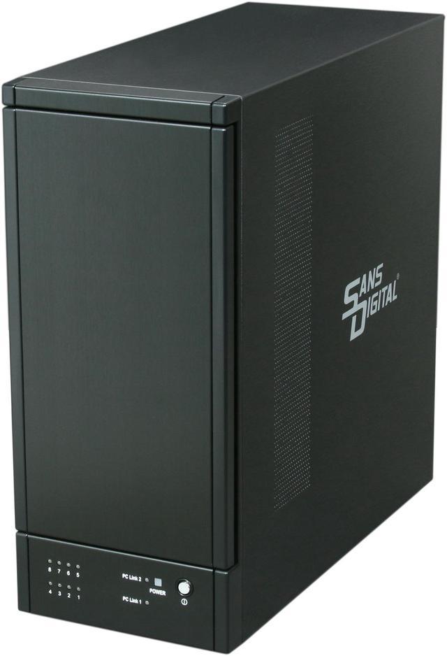 Sans Digital 8-Bay SAS/SATA JBOD Compact Tower Enclosure w/ Mini-SAS  (SFF-8088) x 2 TR8X+B (Black)