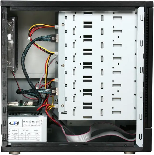 Alt view image 5 of 8 - Sans Digital 8-Bay SAS/SATA JBOD Compact Tower Enclosure w/ Mini-SAS (SFF-8088) x 2 TR8X+B (Black)