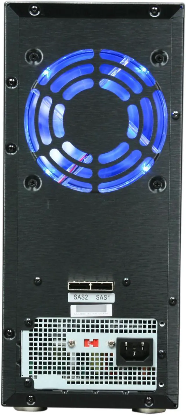 Alt view image 7 of 8 - Sans Digital 8-Bay SAS/SATA JBOD Compact Tower Enclosure w/ Mini-SAS (SFF-8088) x 2 TR8X+B (Black)