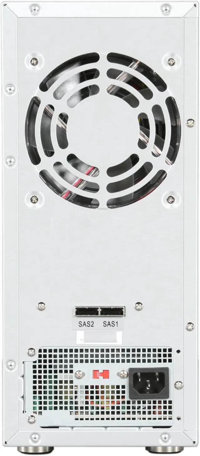 Alt view image 7 of 8 - Sans Digital 8-Bay SAS/SATA RAID 5 Tower Storage Enclosure w/ 6G PCIe 2.0 x8 TTR8X+P (Silver)