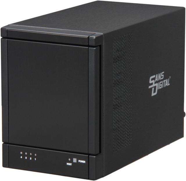 Sans Digital 4 Bay eSATA Port Multiplier JBOD Tower Storage Enclosure (no  eSATA Card bundle) TR4M+BNC