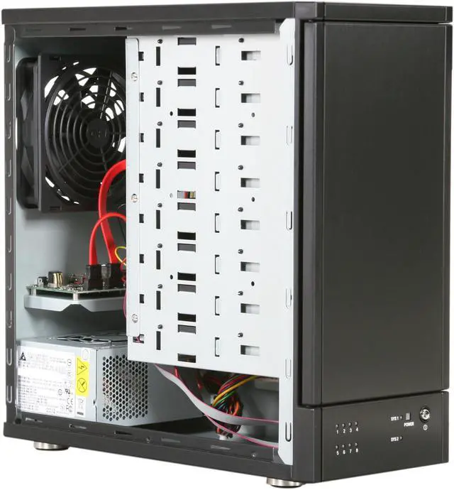 Alt view image 6 of 9 - Sans Digital 8-Bay SATA to USB 3.0 JBOD Tower Storage Enclosure TR8U+B (Black)