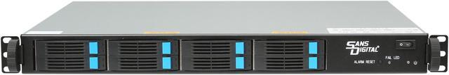 Alt view image 2 of 5 - SANS DIGITAL EliteSTOR ES108X+B JBOD Mini-SAS 6G 1U 8 Bay 2.5 Rackmount SAS/SSD/SATA to 2* mini-SAS (SFF8088) JBOD Storage