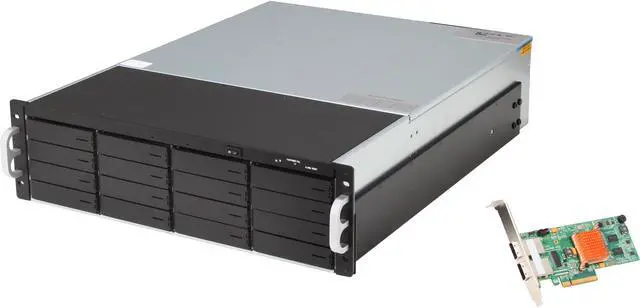 Main image of SANS DIGITAL EliteSTOR ES316X6+BHG 3U 16-Bay 6G SAS/SATA PCIe 2.0 x8 RAID Rackmount Solution