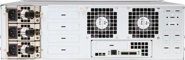 Alt view image 4 of 10 - SANS DIGITAL EliteSTOR ES316X6+BHG 3U 16-Bay 6G SAS/SATA PCIe 2.0 x8 RAID Rackmount Solution