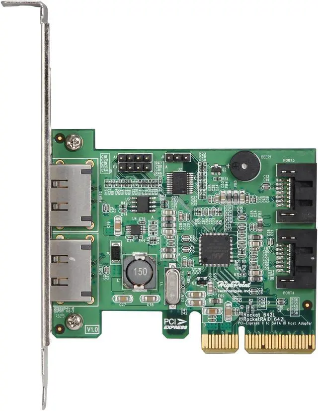 Alt view image 8 of 9 - SANS DIGITAL TowerRAID TR5M6G 5-Bay eSATA 6G Port Multiplier RAID Tower w/ 6G PCIe x4 Card