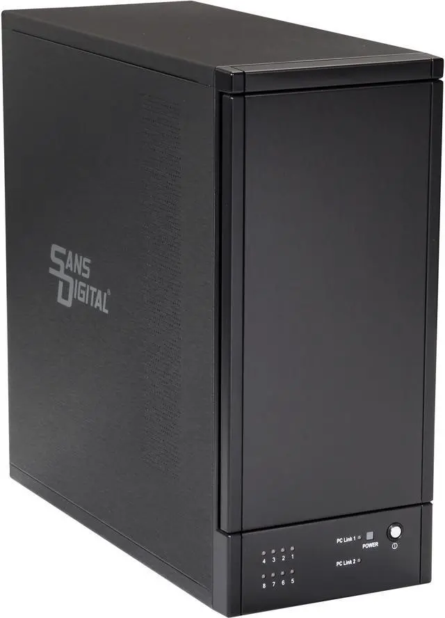 Main image of SANS DIGITAL TowerRAID TR8M6G 8-Bay eSATA 6G Port Multiplier RAID Tower w/ 6G PCIe x4 Card