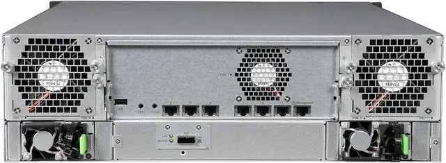 Alt view image 5 of 7 - SANS DIGITAL AccuRAID AR316I6V 0, 1, 0+1, 3, 5, 6, 30, 50, 60, JBOD 16 Hot-Swappable 3.5" 3.5" Drive Bays Gigabit Ethernet 1Gb x 6 3U 16 Bay 6xGbE iSCSI to SAS/SATA RAID Rackmount System