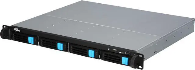 Main image of SANS DIGITAL ST-ES104X12G 4 Hot-Swappable 3.5" Drive Bay 3.5" Drive Bays 1U 4 Bay 12G mini-SAS HD / SFF-8644 SAS / SATA to SAS JBOD Rackmount