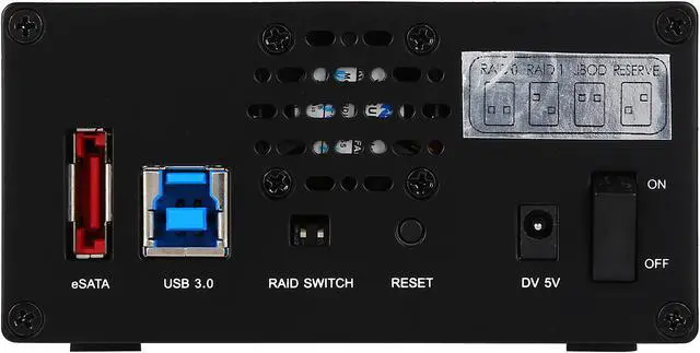 Alt view image 5 of 9 - SANS DIGITAL TowerSTOR ST-SAN-TS22UT6G 2 Bay 2.5" SATA to USB 3.0 / eSATA RAID 0/1 Storage