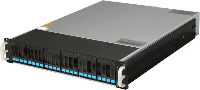 Main image of SANS DIGITAL ES224X12 JBOD (RAID is supported by additional RAID card) 24 Hot-Swappable 2.5" Drive Bay 3.5" Drive Bays 12G SAS Expander, Mini-SAS HD / SFF-8644 x 3 2U SAS 12G JBOD Rackmount