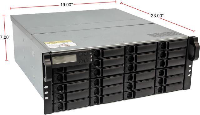 Alt view image 8 of 8 - SANS DIGITAL ES424X12P ?JBOD (RAID is supported by additional RAID card) 4U SAS 12G JBOD Rackmount