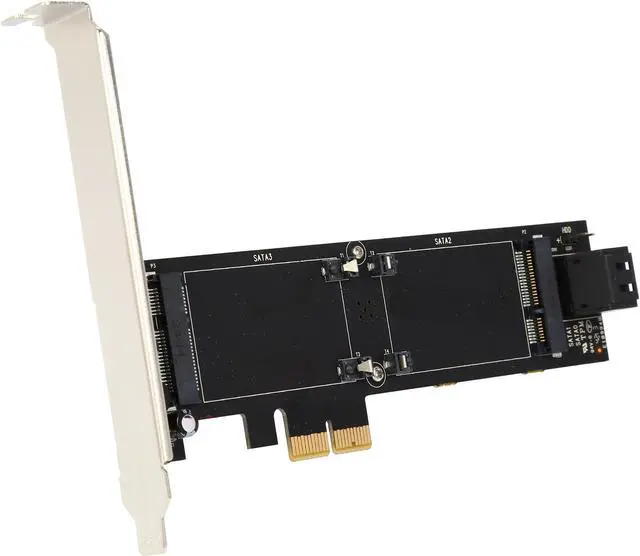 Main image of VANTEC 4 Channel, 2 mSATA + 2 SATA 6Gb/s PCIe RAID Card with HyperDuo Model UGT-MST644R