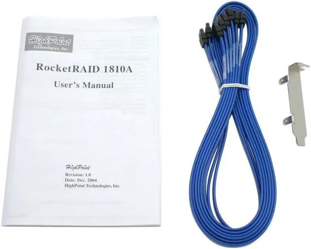 Alt view image 4 of 6 - HighPoint RocketRAID 1810A PCI-X SATA Controller Card