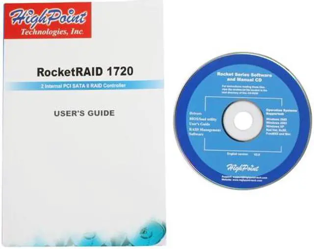 Alt view image 7 of 8 - HighPoint RocketRAID 1720 PCI SATA II (3.0Gb/s) RAID Controller Card