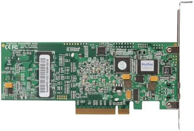 Alt view image 4 of 8 - HighPoint RocketRAID 4320 PCI-Express x8 Eight-Port SATA and SAS Hardware RAID Controller Card