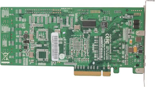 Alt view image 4 of 8 - HighPoint RocketRAID 3530 PCI-Express x8 SATA II (3.0Gb/s) RAID Controller Card