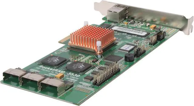 Alt view image 5 of 8 - HighPoint RocketRAID 3530 PCI-Express x8 SATA II (3.0Gb/s) RAID Controller Card