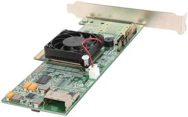 Alt view image 4 of 5 - HighPoint RocketRAID 4310 PCI-Express x8 Four-Port SATA and SAS HARDWARE RAID Controller Card