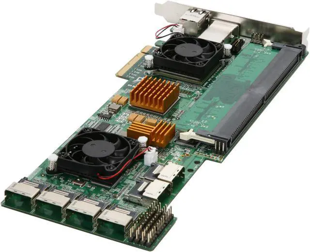 Alt view image 5 of 6 - HighPoint RocketRAID 4460 PCI-Express 2.0 x8 SATA / SAS Controller Card