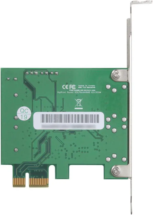 Alt view image 4 of 7 - HighPoint RocketRAID 620 PCI-Express 2.0 x1 SATA III (6.0Gb/s) Controller Card