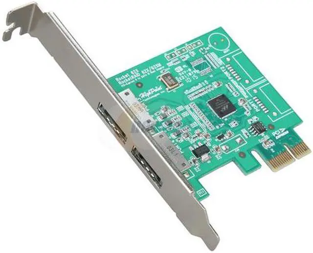 Main image of HighPoint Rocket Dual eSATA 6Gb/s PCI-Express 2.0 x1 SATA III (6.0Gb/s) Controller Card For Mac