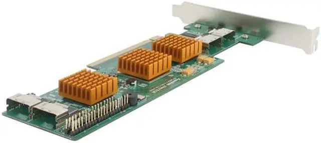 Alt view image 4 of 5 - HighPoint RocketRAID 2740 PCI-Express 2.0 x16 Low Profile SATA / SAS RAID Controller Card