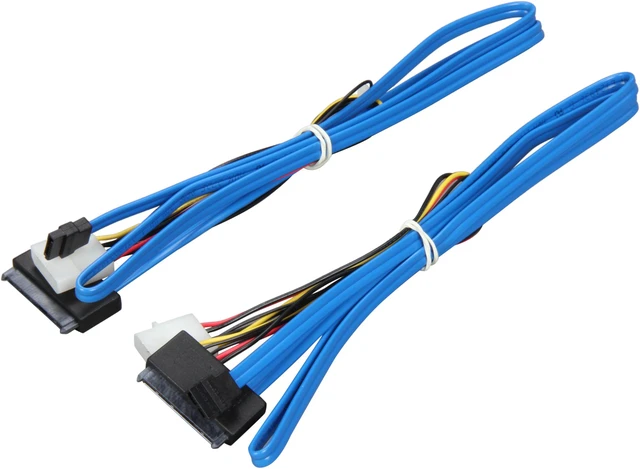 Alt view image 2 of 3 - HighPoint ENJ-100111-2Z12 SATA to SFF-8482 SAS Cable