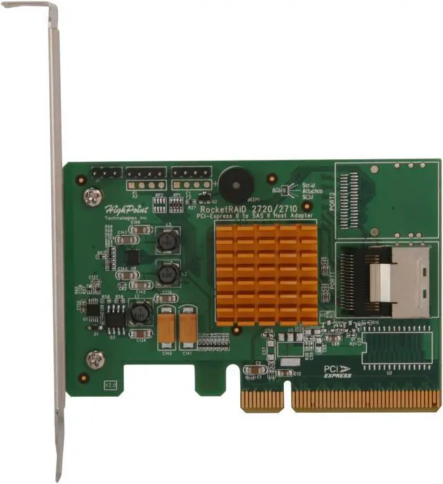 Alt view image 3 of 6 - HighPoint RocketCache 3240X8 PCI-Express 2.0 x8 SSD RAID Caching Controller Card