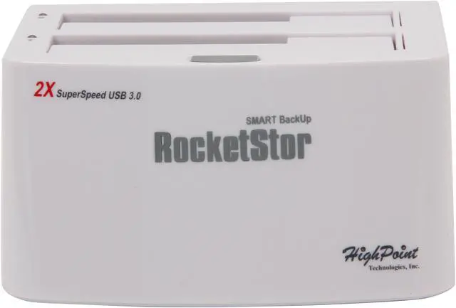 Alt view image 2 of 5 - HighPoint RocketStor 5122B Dual-Dedicated 5Gb/s USB 3.0 2.5"/3.5" Smart Backup Storage Dock