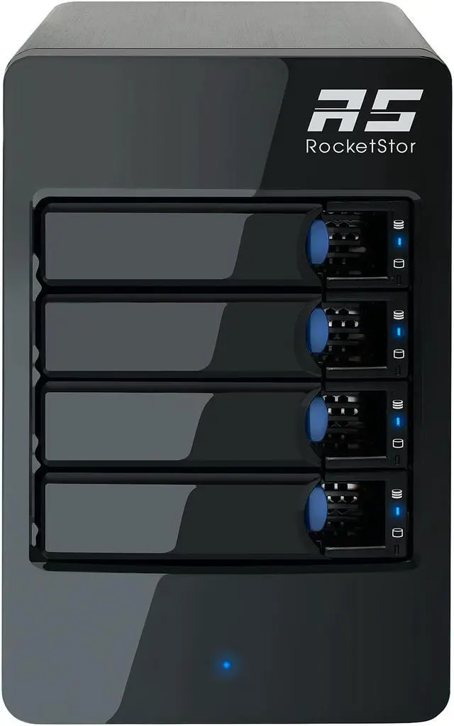 Main image of HighPoint RocketStor 6114V RAID 0, 1, 5, 10, JBOD 4-Bay RAID 5 USB 3.1 Gen 2 Storage Enclosure