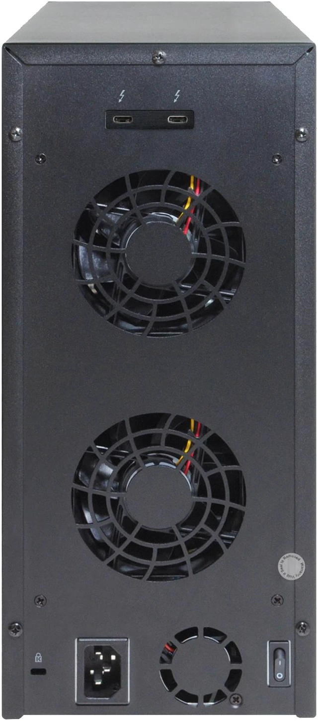 Alt view image 7 of 8 - HighPoint RocketStor RS6628T RAID 0, 1, 5, 6, 10, 50, JBOD Thunderbolt 3 8-Bay 2nd Gen Thunderbolt 3 Turbo RAID Enclosure