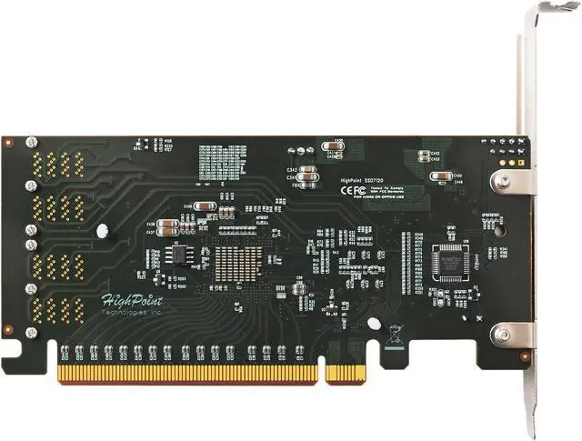 Alt view image 5 of 6 - HighPoint SSD7120 PCI-Express 3.0 x16 U.2 Ultra-High Performance, Flexible NVMe U.2 RAID Controller