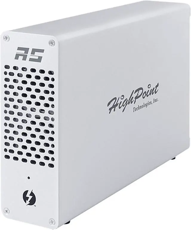 Alt view image 2 of 5 - HighPoint RocketStor RS6661A-mSAS1 RAID Support: RAID 0, 1, 5, 10 & JBOD / Non-RAID Mode  
Note: RAID 6 not supported for macOS Thunderbolt 3 to 1 x Mini-SAS Port Adapter (4 x SATA Channels)