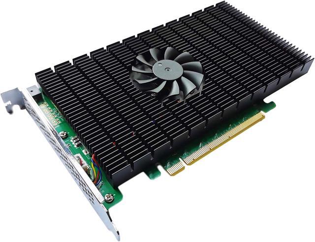 Alt view image 4 of 8 - HighPoint SSD7505 PCIe 4.0 x16 4-Channel M.2 NVMe RAID Controller