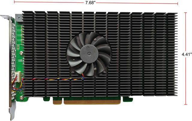 Alt view image 2 of 8 - HighPoint SSD7505 PCIe 4.0 x16 4-Channel M.2 NVMe RAID Controller
