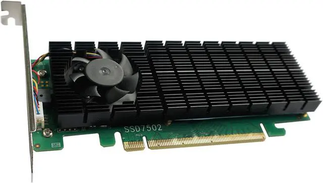 Alt view image 2 of 6 - HighPoint SSD7502 PCI-Express 4.0 x16 PCI-Express Controller Card