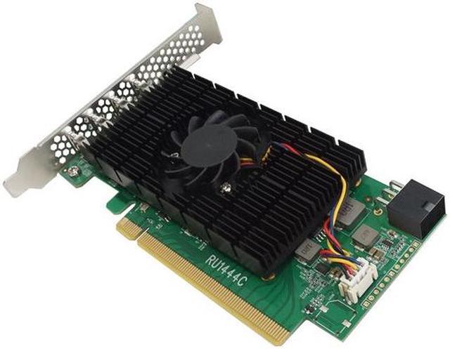 Alt view image 2 of 4 - HighPoint RU1444C PCIe 3.0 x16 USB 3.2 20Gb/s Host Controller
