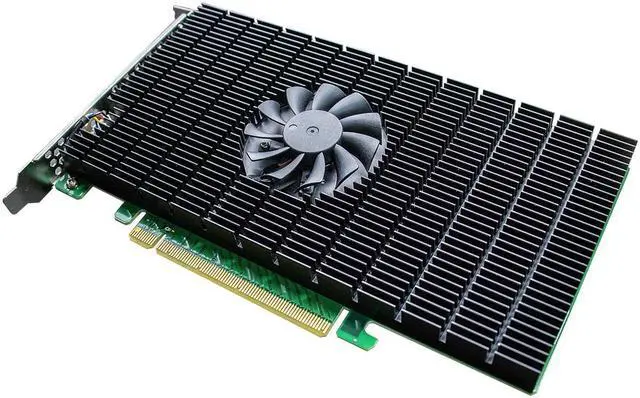 Alt view image 2 of 4 - HighPoint SSD7105 PCI-Express 3.0 x16 PCI-Express PCIe 3.0 x16 Fully Bootable 4-Port M.2 NVMe RAID Controller