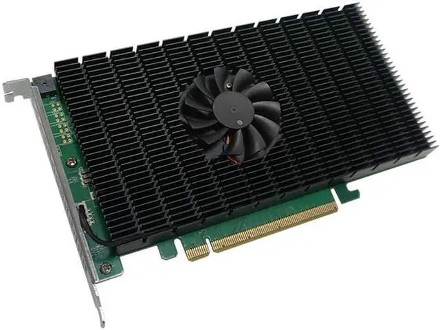 Alt view image 2 of 4 - Rocket 1504 4x M.2 Port to PCIe 4.0 x16 NVMe HBA Controller