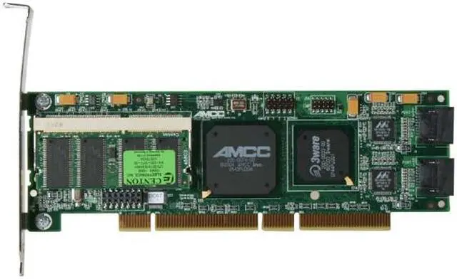 Alt view image 3 of 4 - 3ware 9500S-4LP 64-bit/66MHz PCI2.2 SATA Raid Controller Card