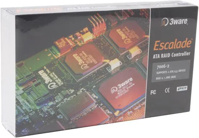 Alt view image 4 of 4 - 3ware 7006-2 PCI 2.2 compliant 32-bit/66MHz bus master IDE RAID Card