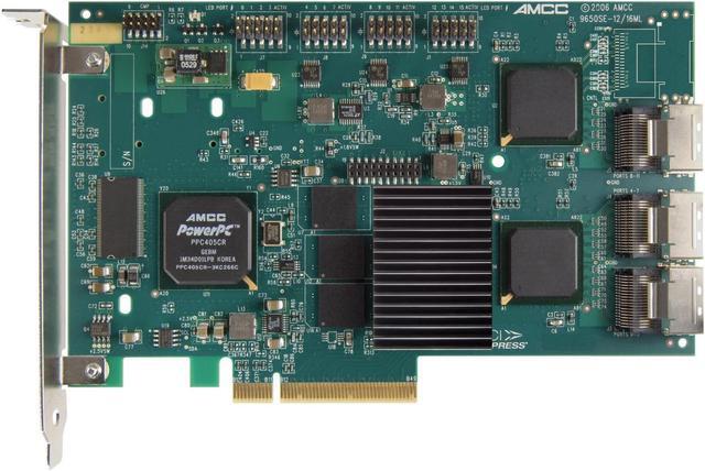 Alt view image 2 of 2 - 3ware 9650SE-12ML SGL PCI Express x8 SATA II (3.0Gb/s) Controller Card