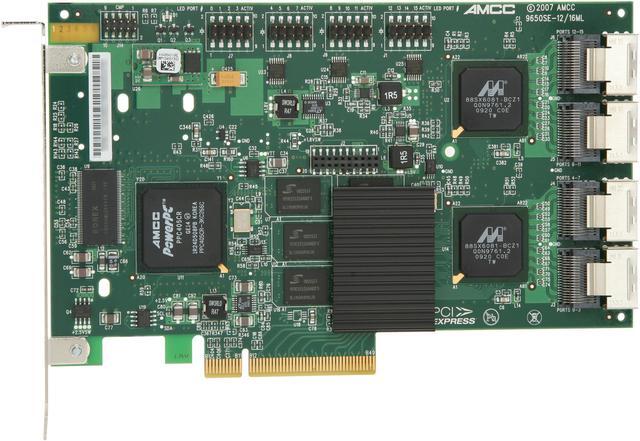 Alt view image 3 of 6 - 3ware 9650SE-16ML SGL PCI-Express x8 SATA II (3.0Gb/s) Controller Card - OEM